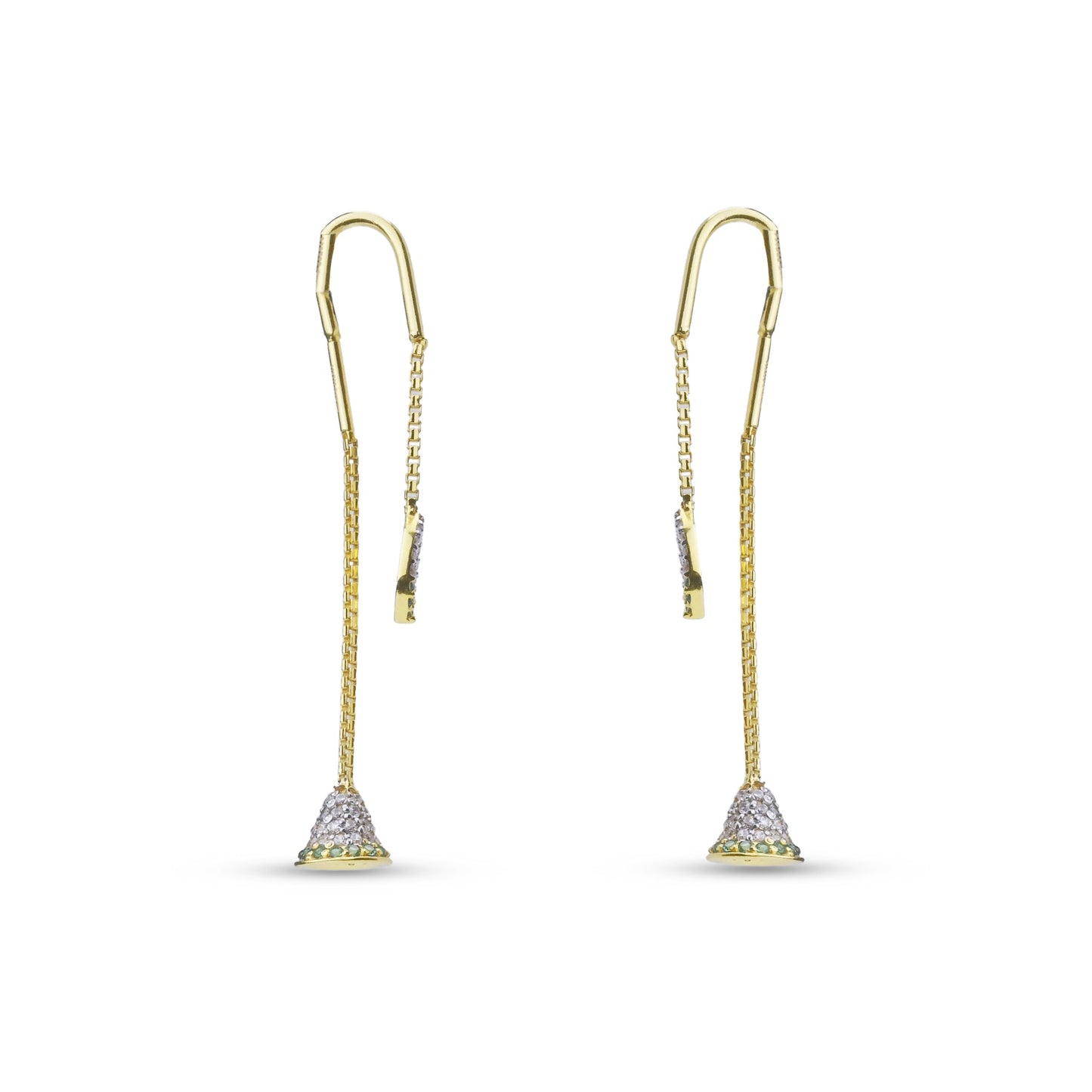Temple-Style Suidhaga Gold Earrings – Traditional South Indian Look (1/56145)