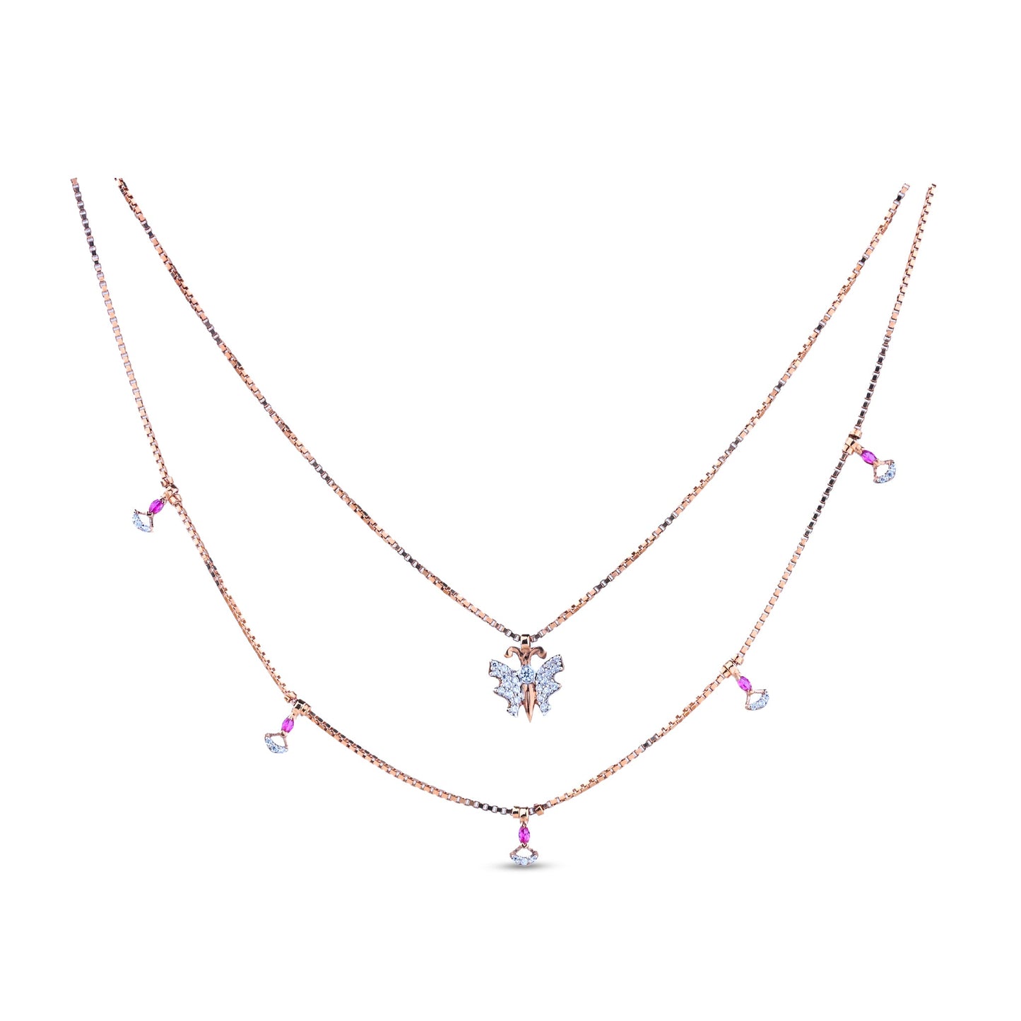Delicate Charm Gold Necklace – Whimsical Elegance (1/62819)