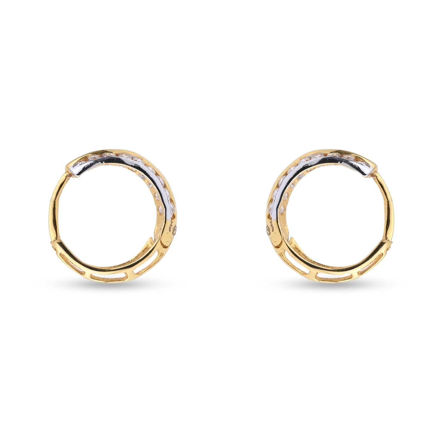 Bali Hoop Earrings in Black Beads (AY_ER_BL_C6 )