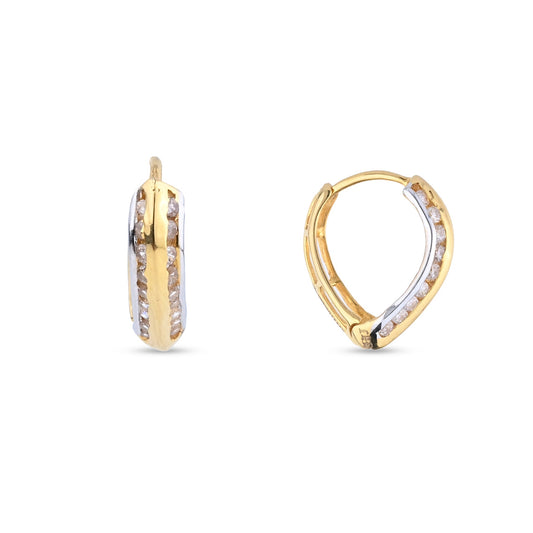 Bali Hoop Earrings in Black Enamel Finish (AY_ER_BL_U5 )