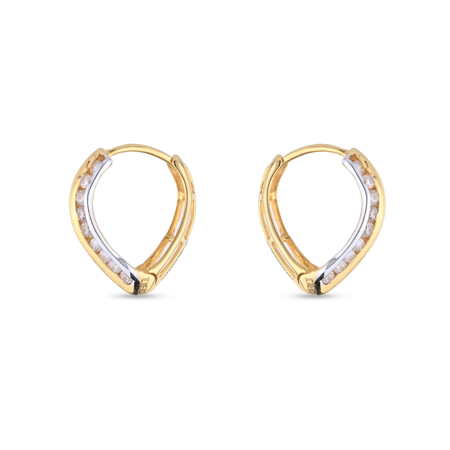 Bali Hoop Earrings in Black Enamel Finish (AY_ER_BL_U5 )