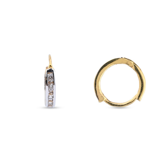 Bali Hoop Earrings in Oxidised Silver Finish (AY_ER_BL_U8 )
