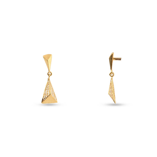 Classic Gold-Tone Regular Hoop Earrings (VA_ER2 )