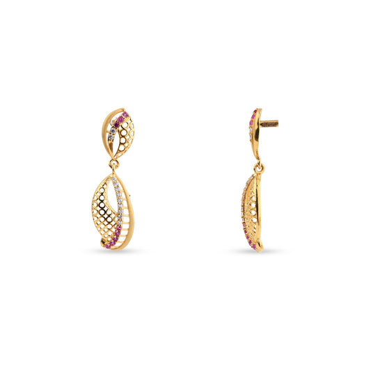 Classic Gold-Tone Regular Earrings (VA_ER3 )
