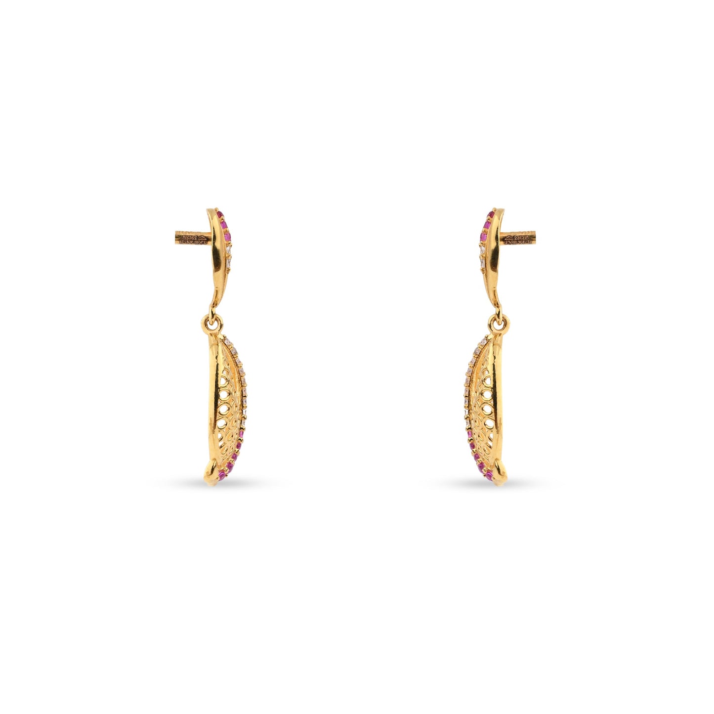 Classic Gold-Tone Regular Earrings (VA_ER3 )