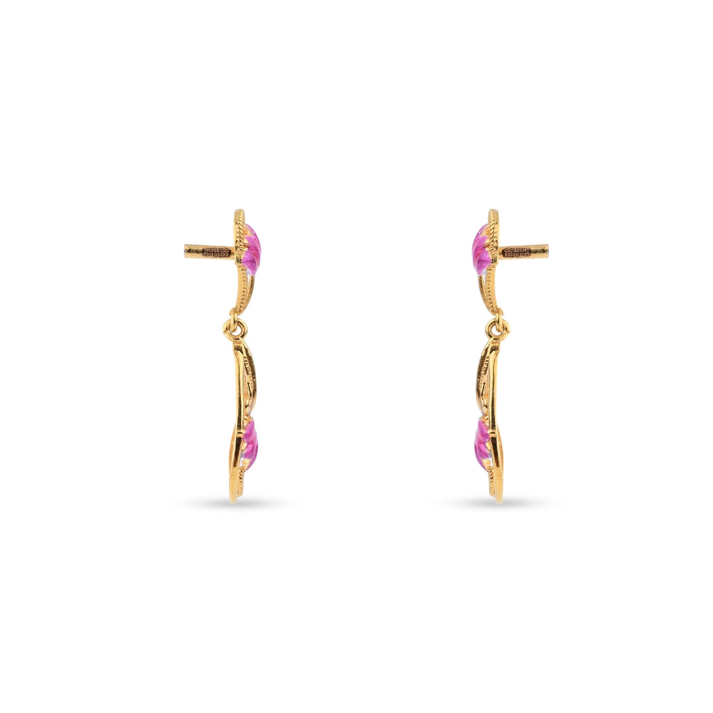 Classic Gold-Tone Regular Hoop Earrings (VA_ER4 )
