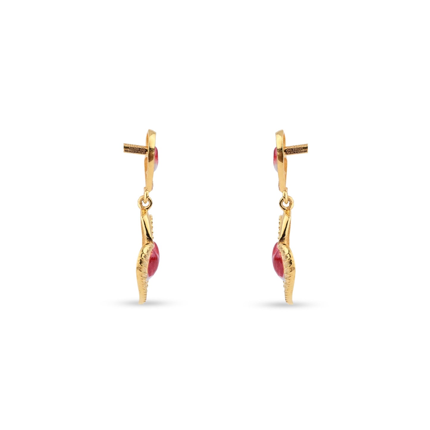 Classic Gold-Tone Regular Hoop Earrings (VA_ER5 )