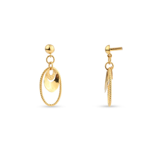 Gold-Tone Regular Hoop Earrings VA_ER7 (VA_ER7 )