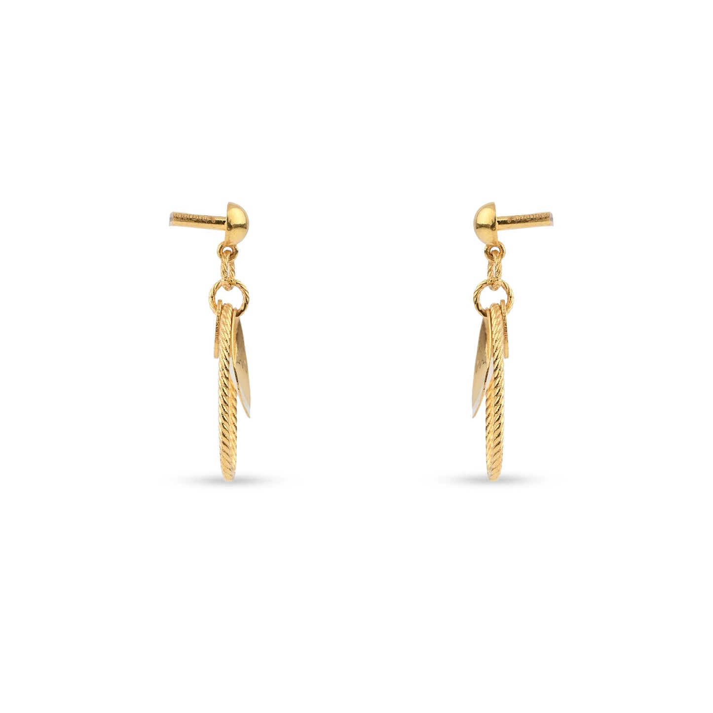 Gold-Tone Regular Hoop Earrings VA_ER7 (VA_ER7 )