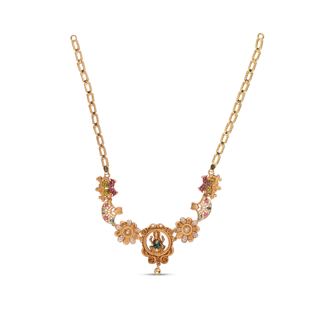 Vintage-Inspired Antique Filigree Pendant Necklace (VA_NK3 )