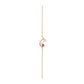 Crescent Moon Gold Necklace with Ruby Heart & Diamond Accents – Celestial Charm Pendant (1/52855)