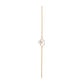 Mother of Pearl Floral Gold Necklace – Delicate Diamond Lariat Pendant (1/52891)