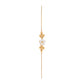 Mother of Pearl Floral Gold Necklace – Dual Bloom Pendant with Gold Accents (1/52892)