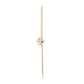 Modern Gold Necklace with Diamond Accents – Abstract Leaf Drop Pendant (1/52908)