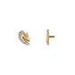 Modern Gold Necklace with Diamond Accents – Swan Pendant (1/52923)