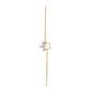 Clover Gold Necklace with Diamond Drops – Elegant Good Luck Pendant (1/52938)