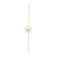 Heart Gold Necklace with Engraved Leaf & Diamond Accents – Elegant Nature Pendant (1/53246)