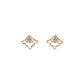 Geometric Gold Necklace with Diamond Cluster – Artistic Pendant (1/53603)