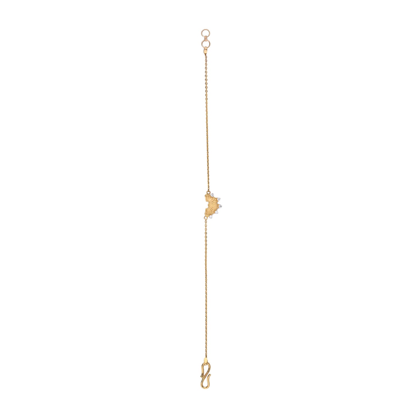 Contemporary Gold Necklace with Diamond Accents (1/53605)