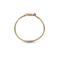 Asymmetrical Gold Bangle with Ruby and Diamond Accents – Romantic Open Designer Bangle (1/54282)