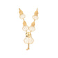 Shell Motif Gold Necklace – Filigree Designer Statement Necklace (CR_NK7)