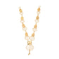 Shell Motif Gold Necklace – Filigree Designer Statement Necklace (CR_NK7)