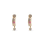 Floral Enamel Gold Necklace with Diamond Drops – Festive Designer Jewelry (N_PMN2)